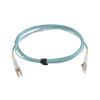 Jumper de Fibra Óptica Multimodo 50/125 XGLO OM4, LC-LC Duplex, OFNR, Color Aqua, 2 Metros (6.56 Pies)