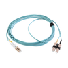 Jumper de Fibra Óptica Multimodo 50/125 XGLO OM3, LC-SC Duplex, OFNR, Color Aqua, 2 Metros (6.56 Pies)