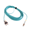 Jumper de Fibra Óptica Multimodo 50/125 XGLO OM3, LC-SC Duplex, OFNR, Color Aqua, 10 Metros (32.81 Pies)