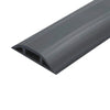 Canaleta flexible negra de PVC autoextinguible, para instalaciones eléctricas en suelo o zócalo (Rollo de 25m) (9300-05040)