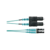 Jumper de Fibra Optica Multimodo 50/125 OM3, LC-SC Duplex, OFNR (Riser), Color Aqua, 1 Metro (3.28 Pies)