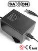 SAXXON PSU24025 - 24 Vca a 2.5 Amperios Fuente de alimentación / Cable de 2.5 metros / Entrada de 110 Vca / Protección contra sobrecargas /