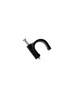 TCE LMG-NCC-5mm-BK - Wall clip / Internal diameter 5 mm / Height 6 mm / Color black / Bag of 50 pieces
