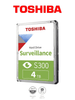 TOSHIBA HDWT840UZSVA - Disco Duro de 4 TB, Serie S300 especial para videovigilancia, ideal para trabajo 24/7, interfaz SATA 3.5, 5400 rpm, 128 MB, hasta 64 cámaras