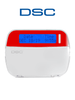 DSC HS2LCD RED - Teclado Cableado LCD Alfanumérico ROJO admite 128 zonas compatible con NEO
