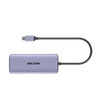 Hub (Adaptador) USB-C / 8 en 1 / 1 salida HDMI (4K) / 1 salida USB 2.0 / 3 salidas USB 3.0 / 1 salida SD (tarjeta SD) / 1 salida TF (Micro SD) / 1 entrada USB-C (carga rápida / 100 vatios)