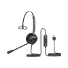 Monaural Headset with Anti-Shock Technology for FANVIL IP Phones with USB Interface with Noise Cancelling Microphone, Long Durability