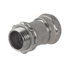 Conector Recto Compresión de Acero Galvanizado para Pared Delgada de 1/2 .