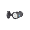 Industrial Connector with Half-Turn Lock / 30 A 120/208 V AC / Nema L21-30R / 4 Pole 5 Wire / White and Black / Industrial Grade
