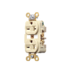 Duplex Receptacle 20A 250V / 2-Pole 3-Wire / Nema 6-20R / Industrial Grade / Ivory Color.