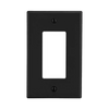 Wall Plate for Duplex Receptacle Black.
