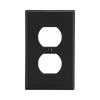Wallplate for Duplex Outlet Black.