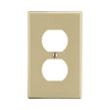 Wall Plate for Duplex Outlet Ivory Color.