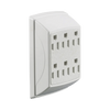 Multicontacto Dúplex con 6 Salidas/ 15 A 125 V CA/ 2 Polos 3 Hilos / Color Blanco.