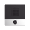 Mini intercom for hotels and hospitals, with elegant design, PoE, 1 button, 1 integrated output and input relay.
