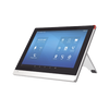 Indoor IP/SIP monitor with Android, Wi-Fi, 10.1-inch touchscreen, 2-way audio, PoE, 8 alarm input interfaces.