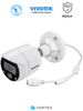 VIVOTEK IB6391YL - Cámara IP VORTEX Essential Series bullet exterior 2 MP, Lente fijo 2.8mm, IR 30m, WDR digital, IP66, IK10, NDAA, Almacenamiento 128GB, Analiticas IA: Intrusión, Cruce de Linea, Merodeo, Busqueda de Escena, Objeto Perdido/Abandonado
