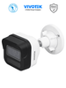 VIVOTEK IB9380-HV-V2 - Cámara IP bullet para exteriores de 5 MP, H.265, lente fijo de 2.8mm, Smart IR 30m, WDR Pro, IA Smart Search, micrófono integrado, ciberseguridad Trend Micro, ranura MicroSD, IP66/IK10, NDAA, ONVIF