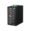Switch Industrial Gestionable 16 puertos 10/100/1000 T 802.3at PoE + 2 Puertos 10/100/1000 T + 2 puertos 100/1000 X SFP