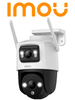 IMOU Cruiser Dual 10MP IPC-S7XN-10M0WED - Cámara IP PT Dual Wifi Full Color con lente Fijo de 5 Megapíxeles + Lente PT de 5 Megapíxeles. Cuenta con 30 m de Iluminación Nocturna y Audio Bidireccional con micrófono y tecnología IMOU Sense
