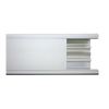 Canaleta de aluminio, 99 x 72 mm, tramo de 3m. (8101-80300)