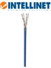 INTELLINET - 362344 - Bobina de cable UTP Cat5E CCA, Sólida, 305 m, PYME / U/UTP, 305 m, 24 AWG, Azul