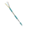 Bobina de Cable Blindado SF/UTP Categoría 5e de 4 Pares, Uso Industrial con Resistencia al Aceite y Rayos UV, Multifilar 24/7 (Flexible), Color Azul Cerceta, Bobina de 305 Metros (1000 Pies)