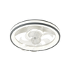 110V AC 50/60Hz LED Ceiling Fan with Light / 88W / 4500 Lm / 6500 - 4000 - 2700K / 3 Light Tones / 500mm / 6 Speeds / Dimmable / White and Grey.
