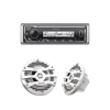 Stereo with Bluetooth KMR-M332BT Kit | plus Pair of KFC-1653MRW Speakers