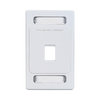 Placa de Pared Keystone de 1 Salida, Color Blanco, para Jacks Keystone Z-MAX y MAX