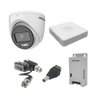 KIT COLORVU TURBOHD 1080pLite / DVR 4 Canales / 4 Cámaras Eyeball (exterior) / Transceptores / Conectores / Fuente de Poder Profesional