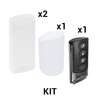 KIT Básico Sensores Inalámbricos - Incluye 2 Contactos Magnéticos, 1 PIR y 1 Llavero - Compatibles con Paneles DSC 433 MHz