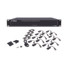 Kit de TRANSCEPTOR ACTIVO de 16 Canales / VIDEO+ALIMENTACIÓN en un solo Cable UTP / 150m en 4K, 200m en 5 MP / Envía 36 Vcc y recibe 12 Vcc / TODO INCLUIDO PARA RACK / Compatible con cámaras HD-TVI/CVI/AHD/CVBS / Instalación Limpia