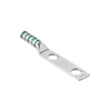 Zapata de compresión LCC6-12W-L para cal. 6 Awg, Doble barreno para tornillo prisionero de 1/2, Espaciado de orificio 44.5mm, 1 Pz