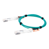 400 Gbps QSFP-DD to 400 Gbps QSFP-DD AOC Cable / Active Optical Fiber Cable / Length: 1 Meter