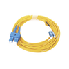 Jumper de Fibra Óptica Monomodo 9/125 LC/UPC-SC/UPC, PVC, 2.0 mm, Dúplex, Amarillo, 5 Metros (16.40 Pies)