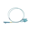 Jumper de Fibra Óptica Multimodo OM3 50/125 LC-SC OFNR (Riser), 2.0 mm, Dúplex, Aqua, 3 metros (9.84 pies)