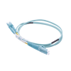 Jumper de Fibra Óptica Multimodo OM4 50/125 LC-LC OFNR (Riser), 2.0 mm, Dúplex, Aqua, 1 metro (3.28 pies)