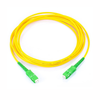 SC/APC SC/APC Simplex Singlemode Fiber Optic Jumper, Yellow, 2 Meters (6.56 Feet)