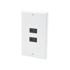 Placa de Pared de 2 Puertos HDMI Hembra a Hembra