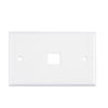 Placa de Pared de 1 Puerto, Keystone, Color Blanco