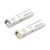 Transceptores Ópticos Industriales Bidireccionales SFP (Mini-Gbic) / Monomodo 1310 & 1550 nm / 1.25 Gbps / 1000BASE-BX / Conector LC/UPC Simplex / DDM / Hasta 3 km / 2 Piezas
