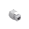 Módulo Jack Keystone Cat6 (Toolless), con Terminación en Ángulo 180 Grados Color Gris, Compatible con Faceplate y Patchpanel Linkedpro