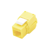 Módulo Jack Keystone Cat6 (Toolless), con Terminación en Ángulo 180 - Color Amarillo, Compatible con Faceplate y Patchpanel Linkedpro