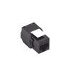 Módulo Jack Keystone Cat6A (Toolless), con Terminación en Ángulo 180 - Color Negro, Compatible con Faceplate y Patchpanel Linkedpro