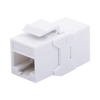 Acoplador UTP Cat6A Hembra RJ45 a RJ45 Hembra Color Blanco