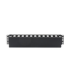 Organizador de Cables Horizontal de 2U para Rack de 19, Fabricado en Polímero Resistente a Deformaciones y Rayones