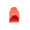 Bota Plástica para Protección de Plug RJ45, Color Rojo