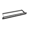 Patch Panel Modular sin Blindaje de 24 Puertos, 1U, con Barra para Organizar Cable