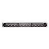 Panel de Parcheo de Impacto Blindado (STP) de 24 Puertos Cat5e, 19 Pulgadas